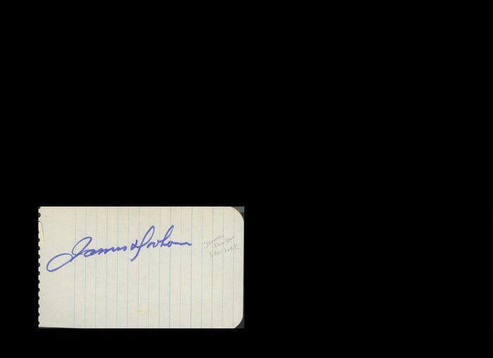 Lot 669: James Devlon original signature