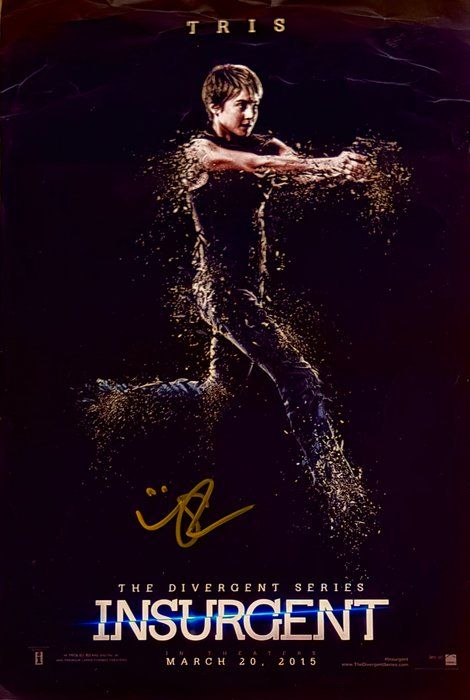 Lot 686: Divergent Shailene Woodley signed mini poster
