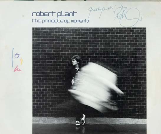 Lot 697: Robert Plant 1983 The Principle of Moments signed album