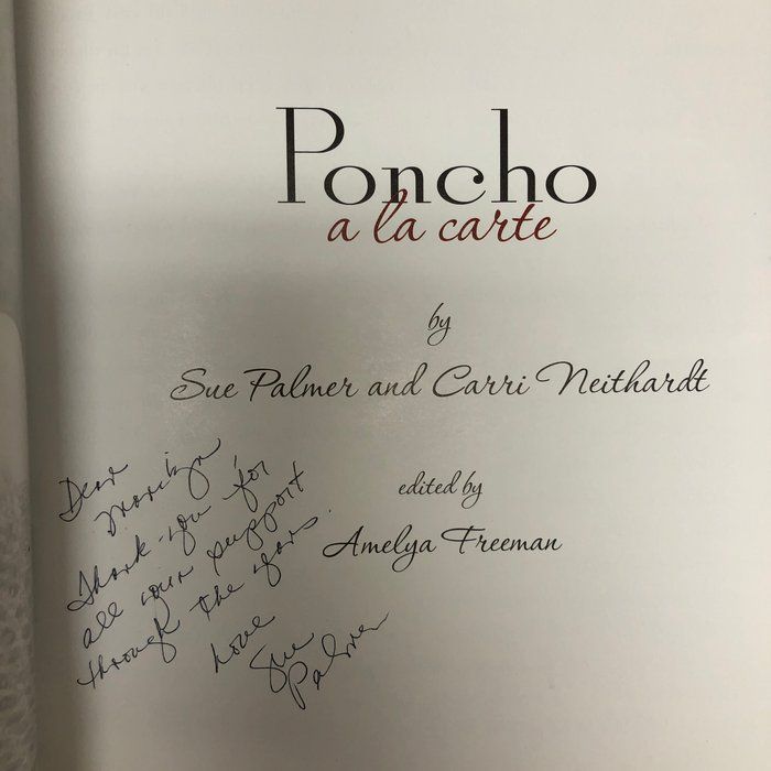 Lot 700: Poncho A La Carte signed book