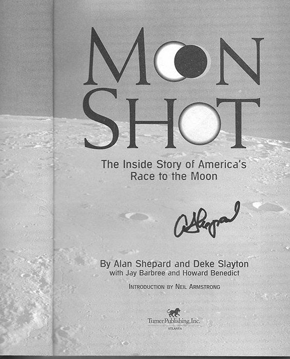 Lot 712: Astronaut Alan Shepard signed book
