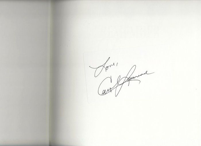 Lot 719: I Remember Pasta Carol Lawrence signed book