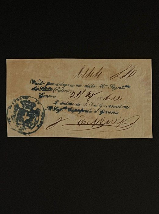 Lot 21: Vintage Stamped Note