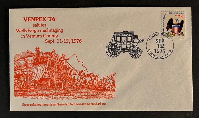 Lot 28: Wells Fargo First Day Cover