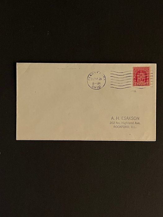 Lot 39: 1929 Ohio First Day Cover