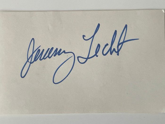 Lot 51: Jeremy Licht original signature