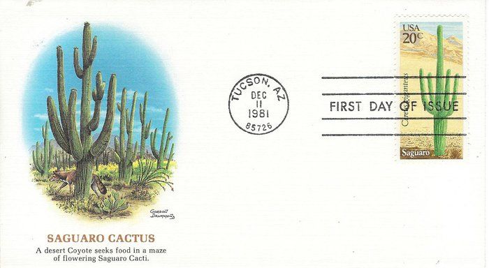 Lot 55: Saguaro Cactus FDC