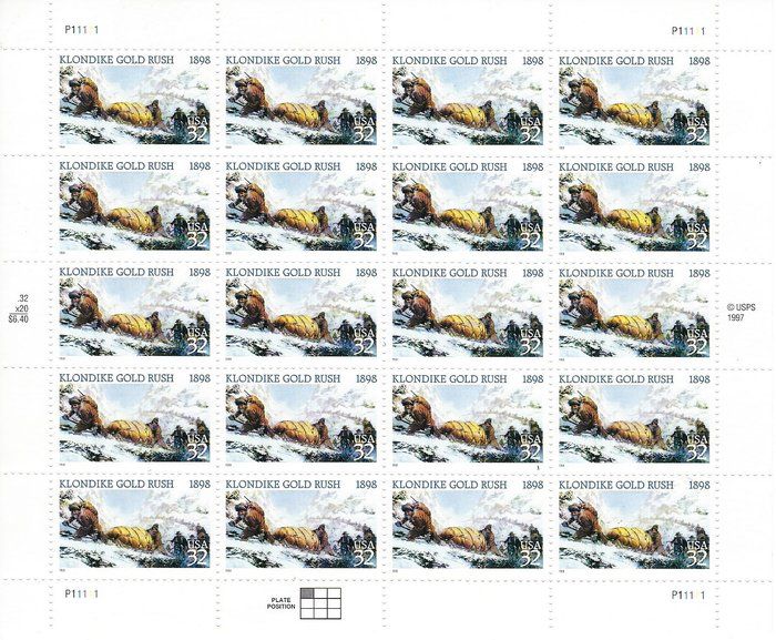 Lot 64: Klondike Gold Rush Stamps