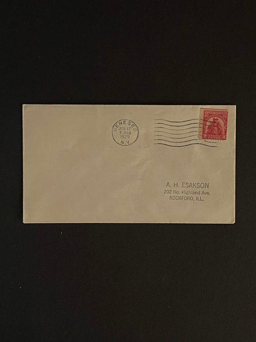 Lot 83: 1929 New York First Day Cover