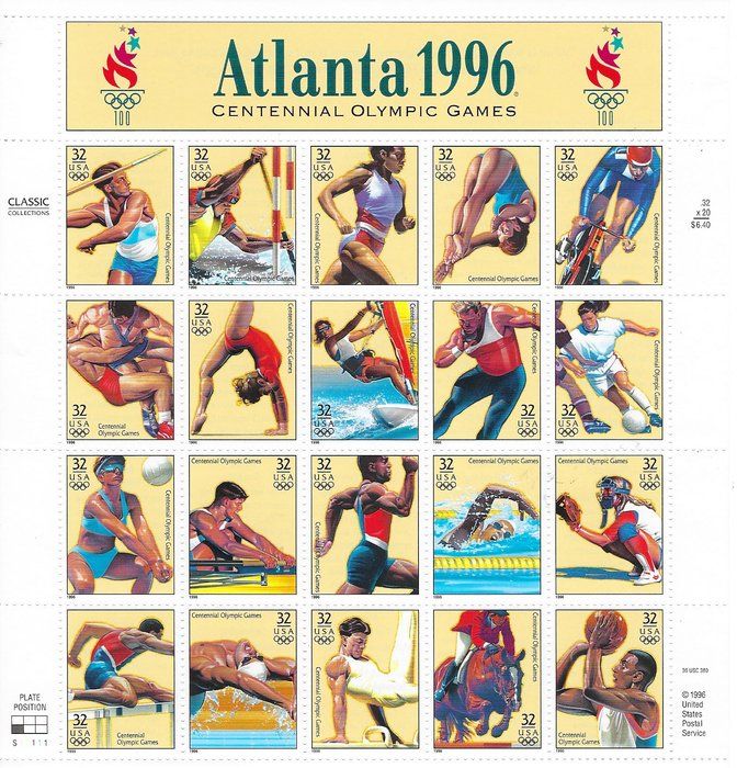 Lot 84: Atlanta 1996 Olympics Stamps