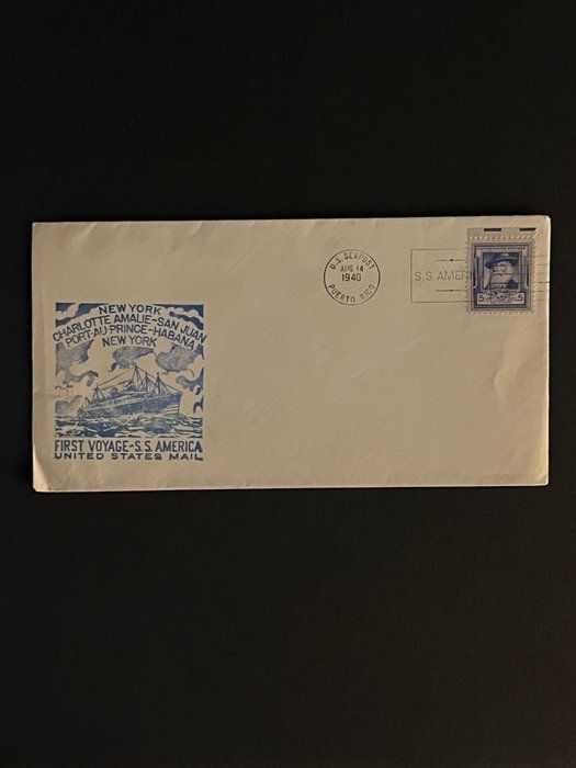 Lot 91: 1940 Puerto Rico First Voyages First Day Cover