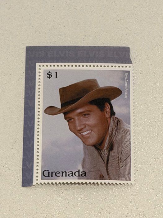Lot 123: Elvis Presley Commemorative Stamp