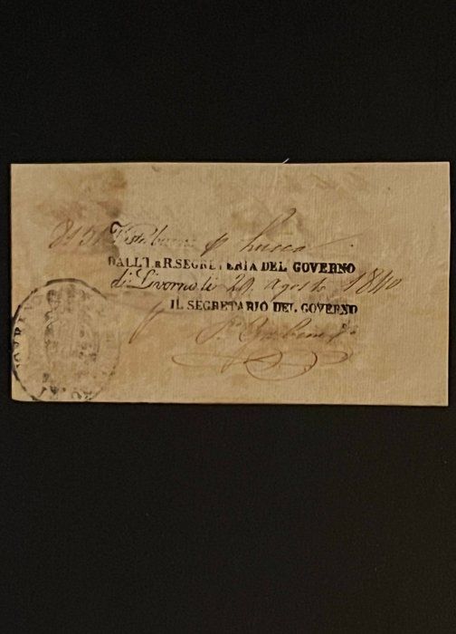 Lot 126: Vintage Stamped Note