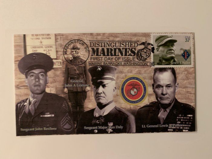 Lot 127: Marines First Day Cover STP41