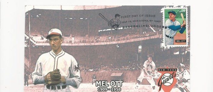 Lot 133: Mel Ott FDC