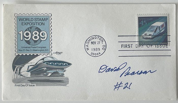 Lot 134: NASCAR race driver David Pearson signed cover