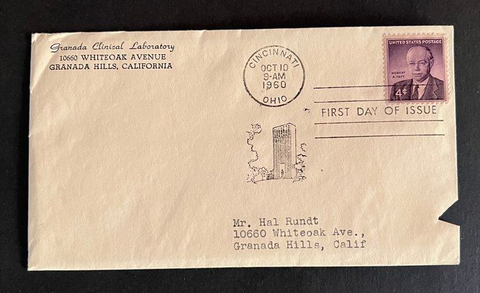 Lot 136: Grananda Clinical Laboratory First Day Cover