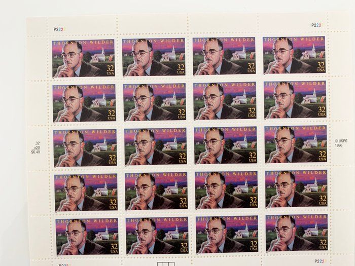Lot 139: Thornton Wilder Twenty 32 Cent U.s. Postage Stamps Scott 3134