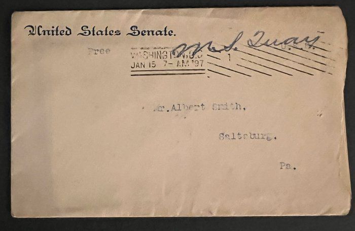 Lot 144: United States Senate First Day Cover