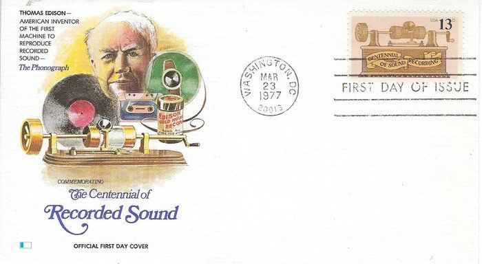 Lot 146: The Centennial Recorded Sound FDC