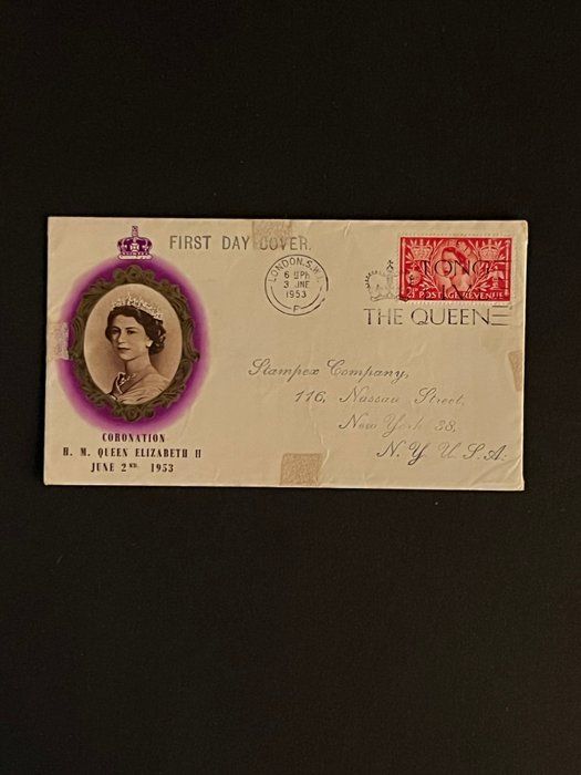 Lot 155: 1953 England Queen Elizabeth II First Day Cover