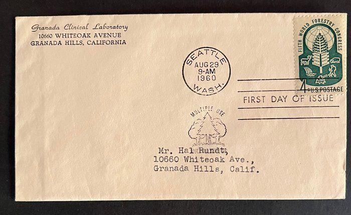 Lot 173: Grananda Clinical Laboratory First Day Cover