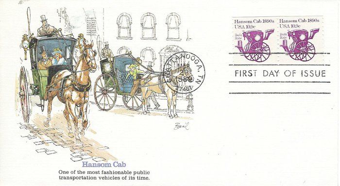Lot 181: Hansom Cab FDC