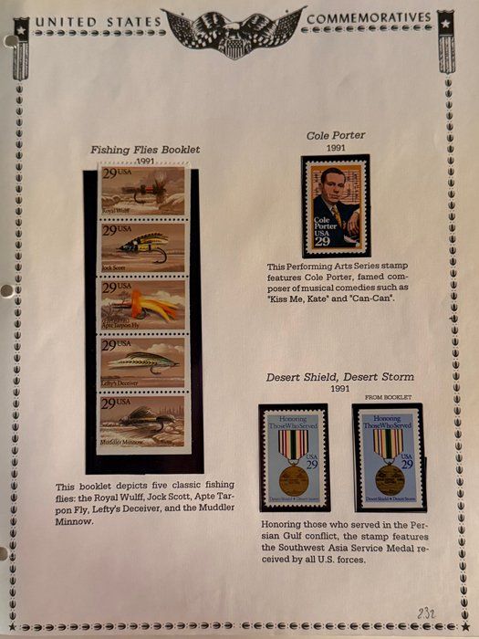Lot 183: 1995 U.S. Postal Issues Collection – American Scenes, Transportation & Flag