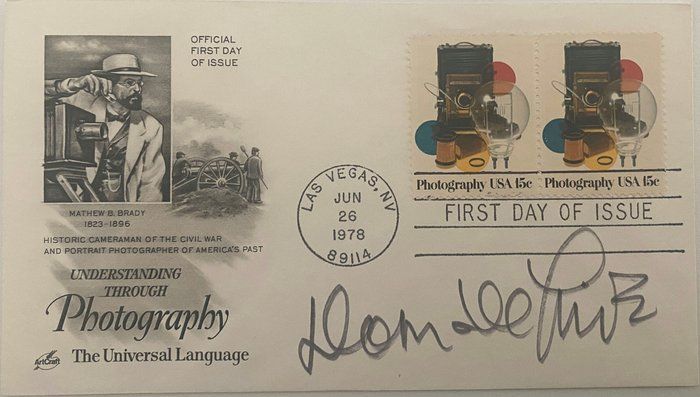 Lot 194: Dom DeLuise signed 1978 first day cover