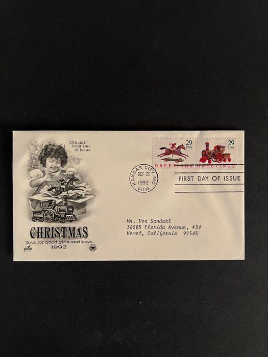 Lot 200: Christmas First Day Cover