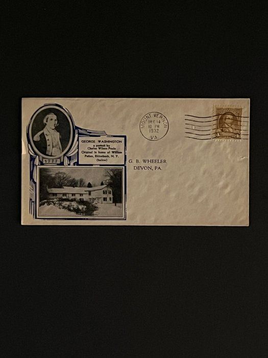 Lot 204: 1932 President George Washington First Day Cover