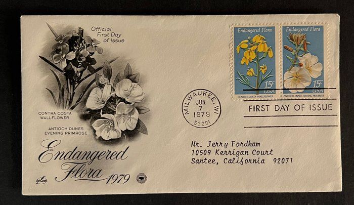 Lot 207: Endangered Flora First Day Cover