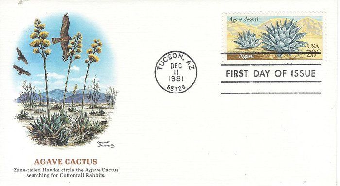 Lot 222: Agave Cactus FDC