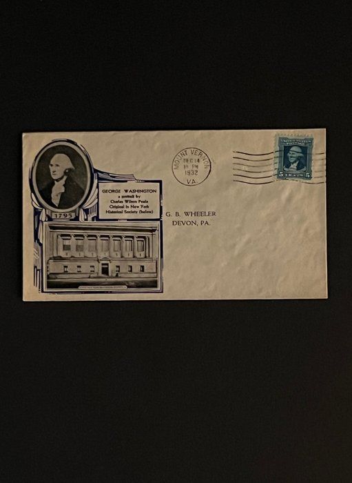Lot 241: 1932 President George Washington First Day Cover
