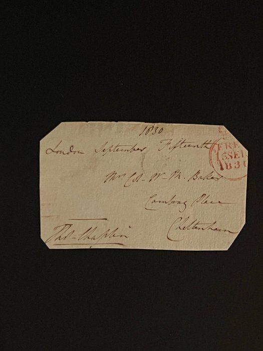 Lot 244: 1830 Stamped Note