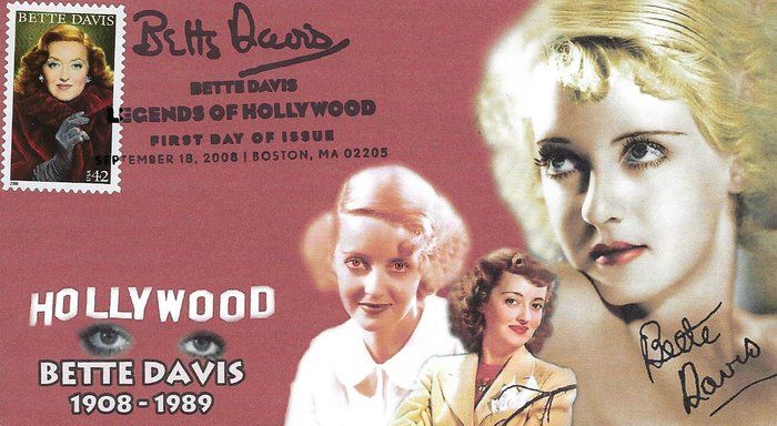 Lot 267: Bette Davis First Day Cover
