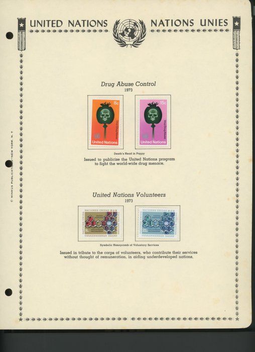Lot 276: United Nations New York Stamps 1973