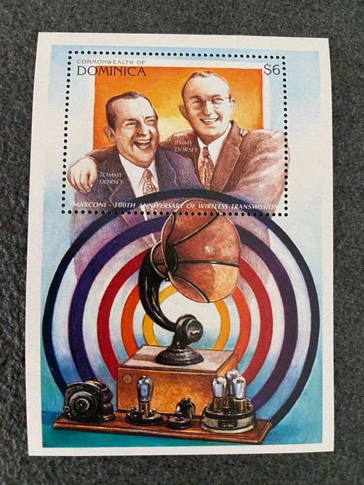 Lot 277: 1996 100th anniversary of wireless transmission souvenir stamp sheet