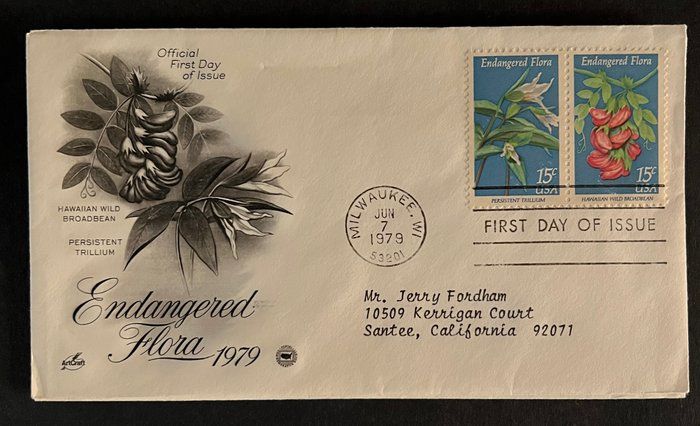 Lot 294: Endangered Flora First Day Cover