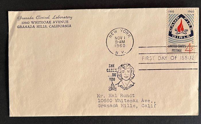 Lot 298: Grananda Clinical Laboratory First Day Cover