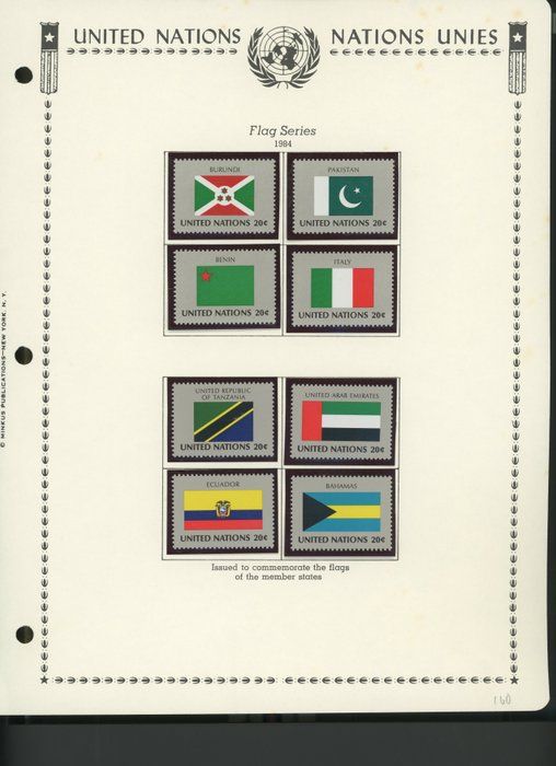 Lot 299: United Nations New York Stamps 1984