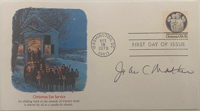 Lot 324: Cosmologist John C. Mather signed 1978 first day cover