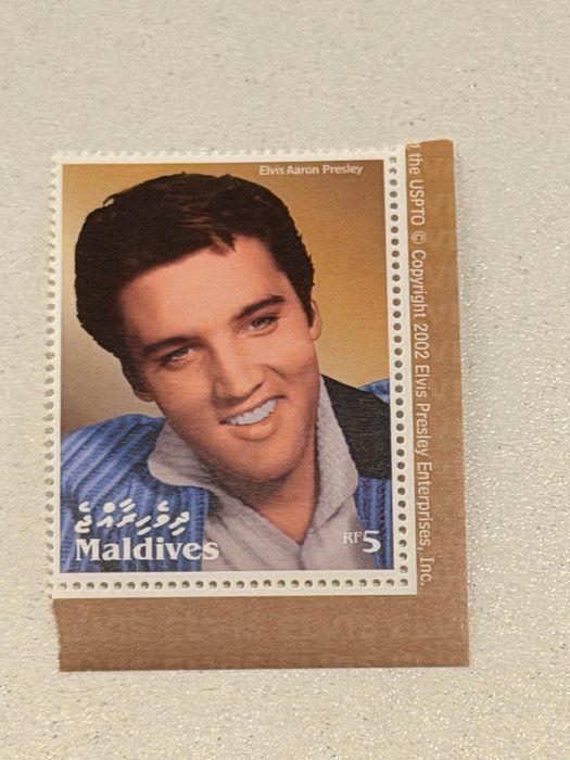 Lot 334: Elvis Presley Commemorative Stamp