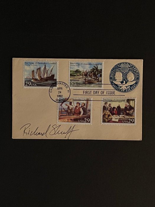 Lot 342: 1992 USA First Day Cover First Voyage of Christopher Columbus
