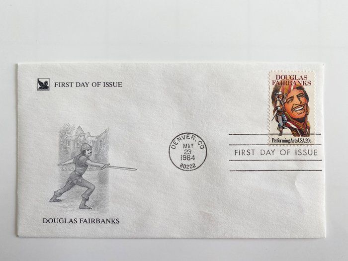 Lot 346: Douglas Fairbanks First Day Cover