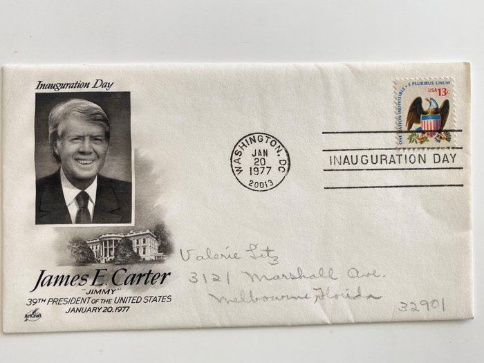 Lot 354: Jimmy Carter Inauguration Day Cover