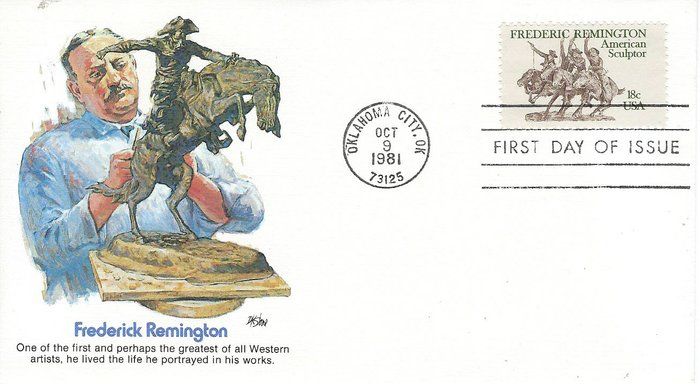 Lot 379: Frederick Remington FDC