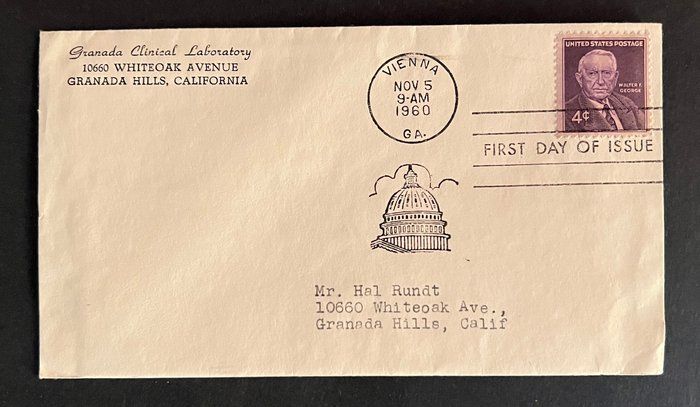 Lot 388: Grananda Clinical Laboratory First Day Cover
