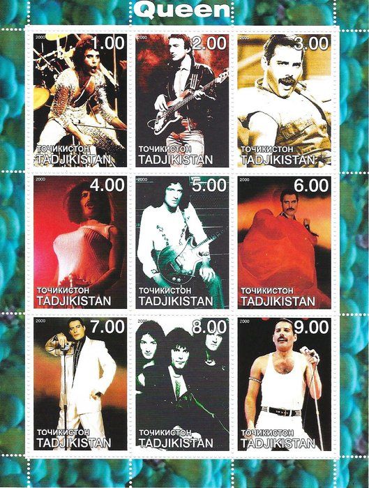 Lot 413: Queen Commemorative Stamp Sheet