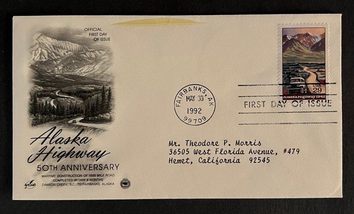 Lot 442: Alaska Highway First Day Cover